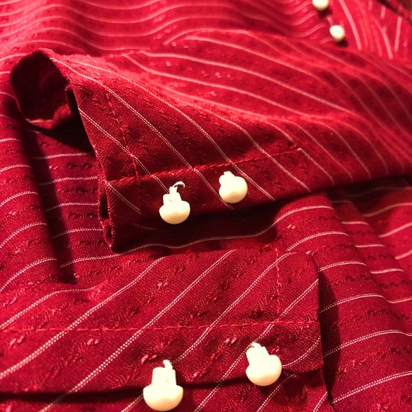 Vintage Long Sleeve Burgundy Midi Dress - Picture 3 of 5